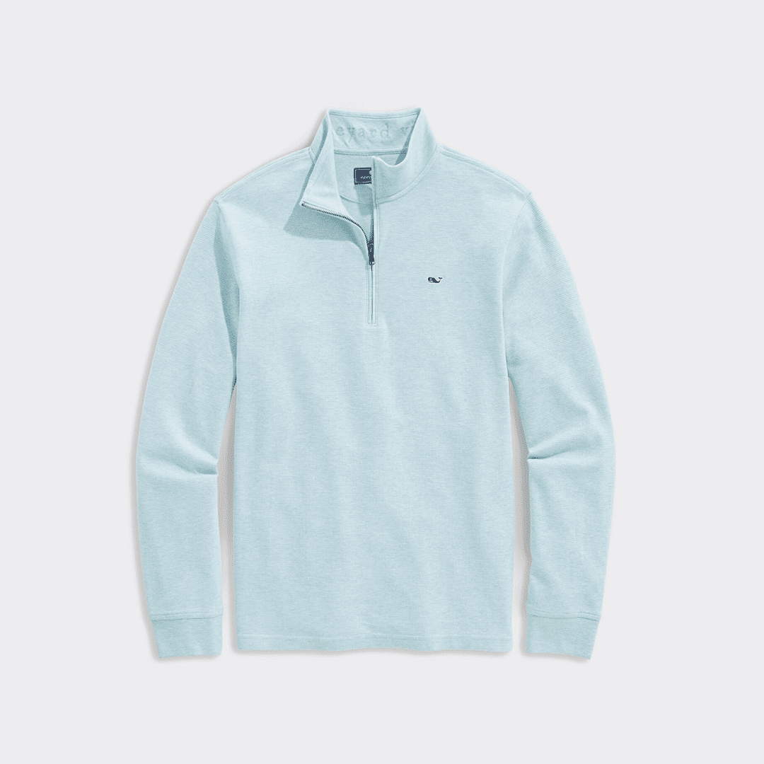 Sudadera Vineyard Vines Saltwater Quarter Zip Crystal Blue