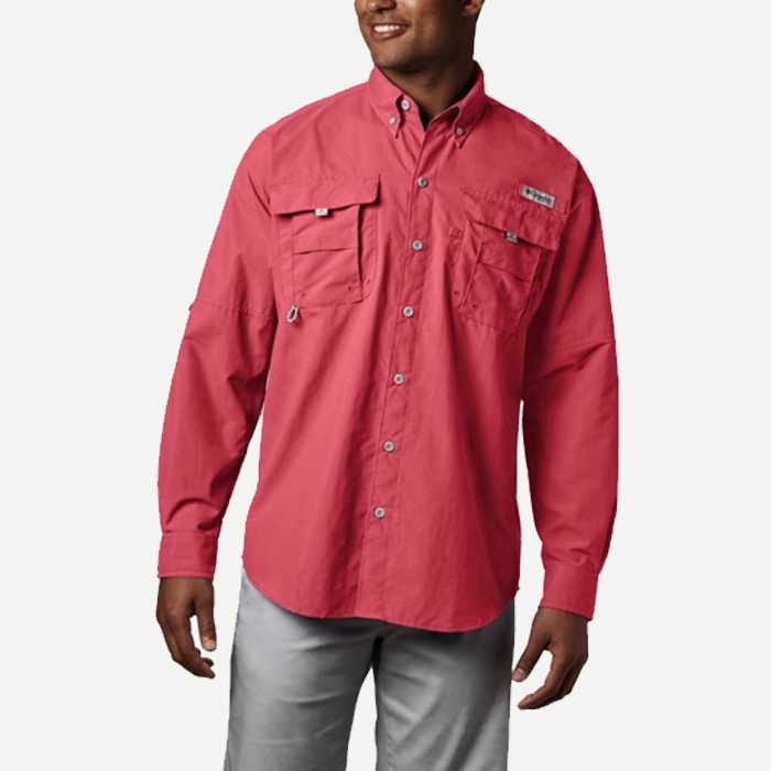 Bahama II - Camisa M/L Columbia - Sunset Red