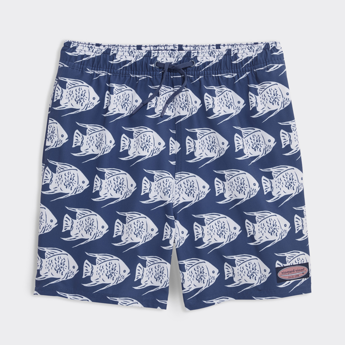 Bañador Boys' Printed Chappy Swim Trunks Fish moonshine