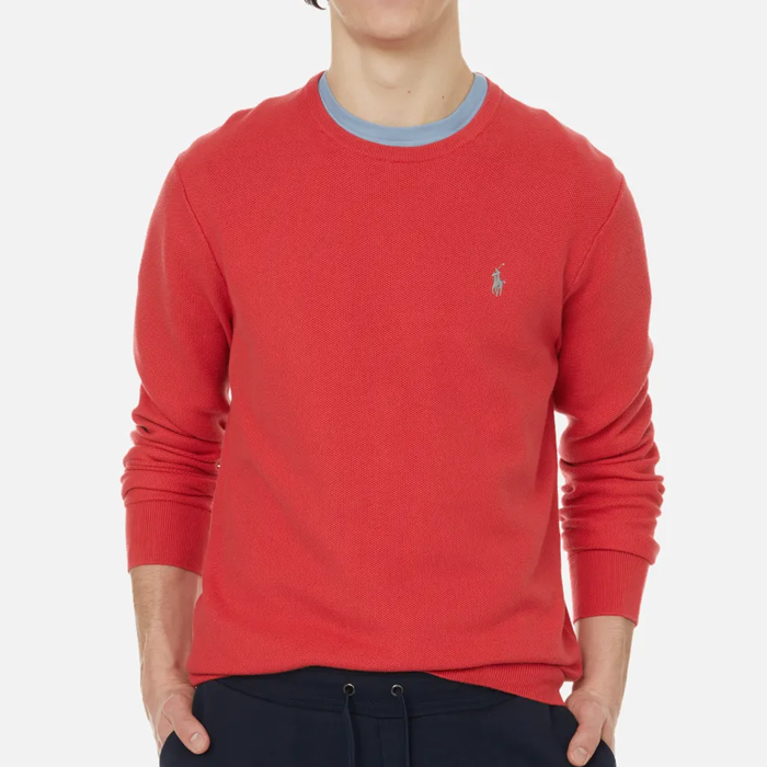 Sueter - Polo Ls Txt Cn Pp-Long Sleeve-Pullover Starboard Red