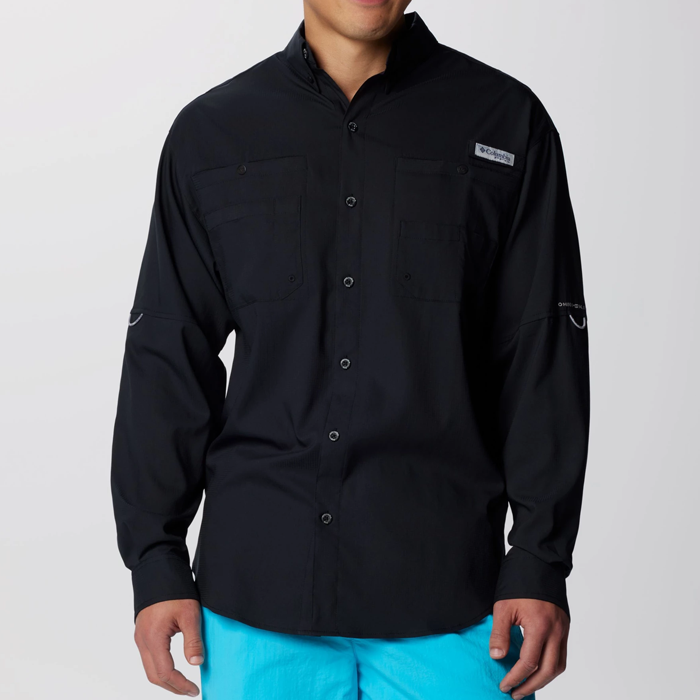 Camisa M/C Columbia PFG Tamiami™ II Long Sleeve Shirt Fósil Black
