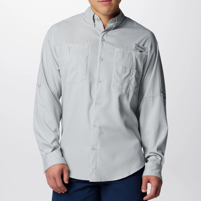 Camisa M/L Columbia PFG Tamiami™ II Long Sleeve Shirt Fósil Cool Grey
