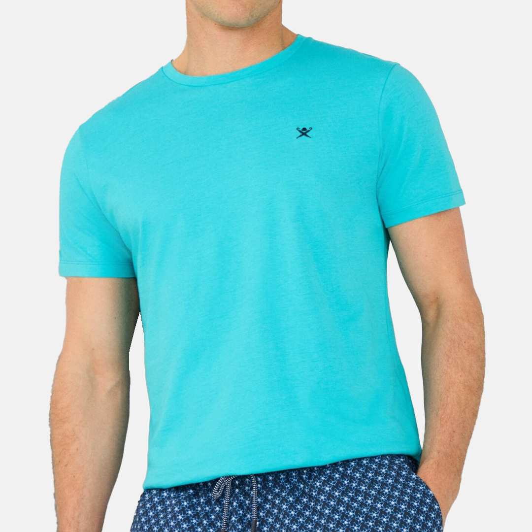 Camiseta Hackett - Swim Trim Logo T-shirt Turquoise