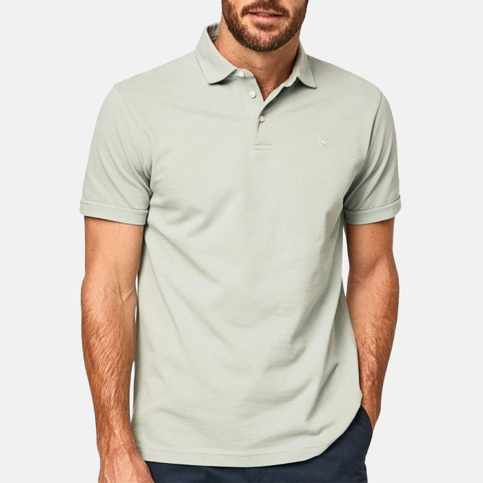 Camisa Sport - Hackett Blazer Pique Polo Duck Egg