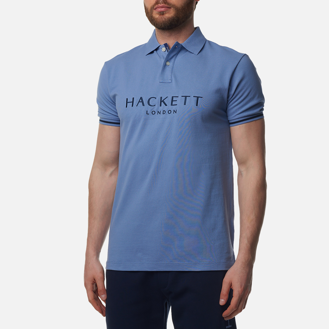 Camisa Hackett - Polo Heritage Classic Azull