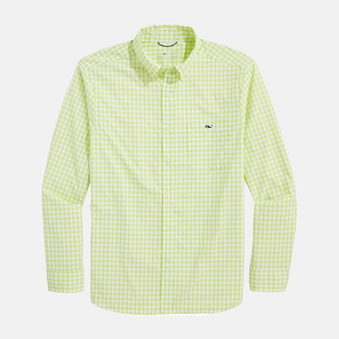 Camisa M/L Vineyard Vines On-The-Go Nylon Gingham Shirt