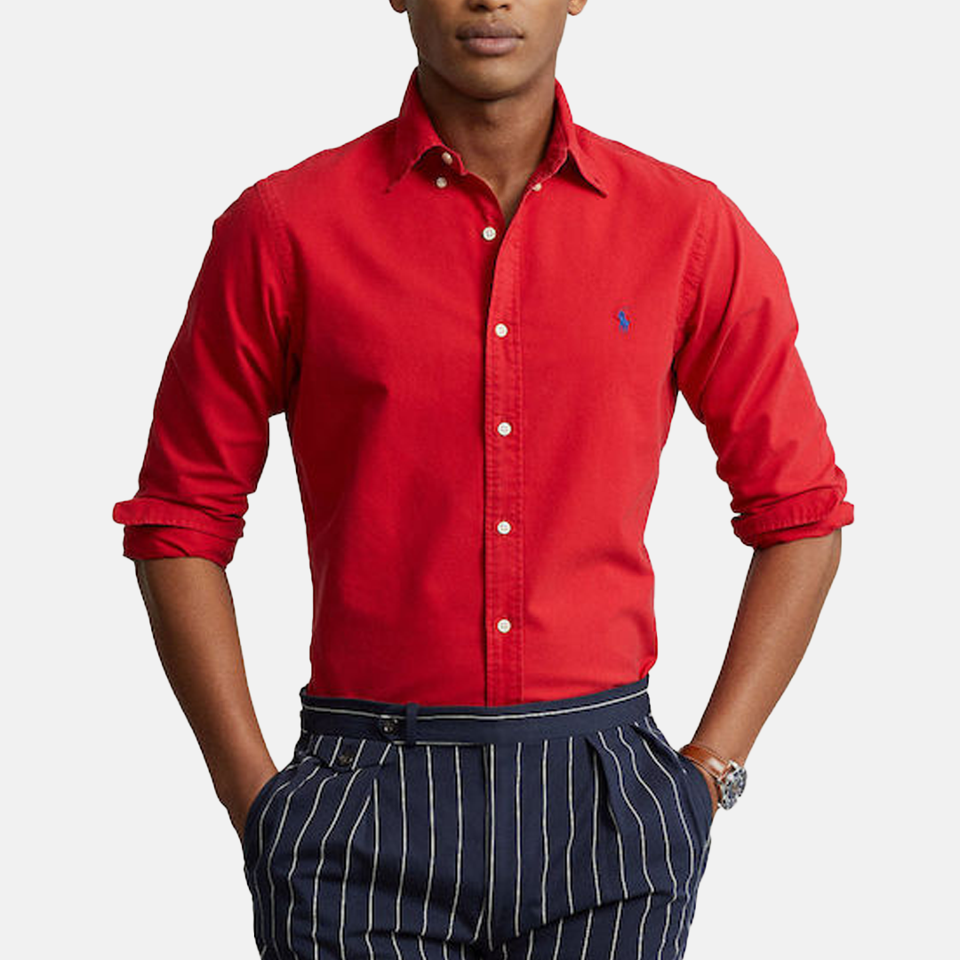 Camisa M/L - Polo Cubdppcs-Long Sleeve-Sport Shirt Red