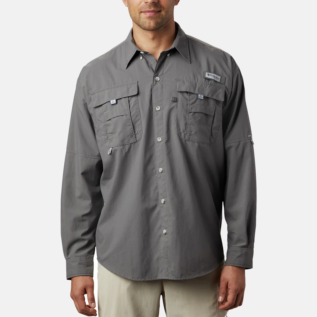 Camisa M/L - Columbia Bahama™ II L/S Shirt 023 City Grey
