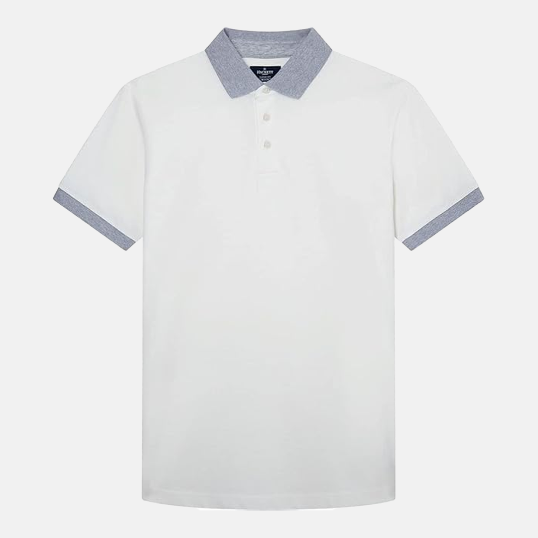 Camisa Sport Hackett Marl Trim Polo Off White