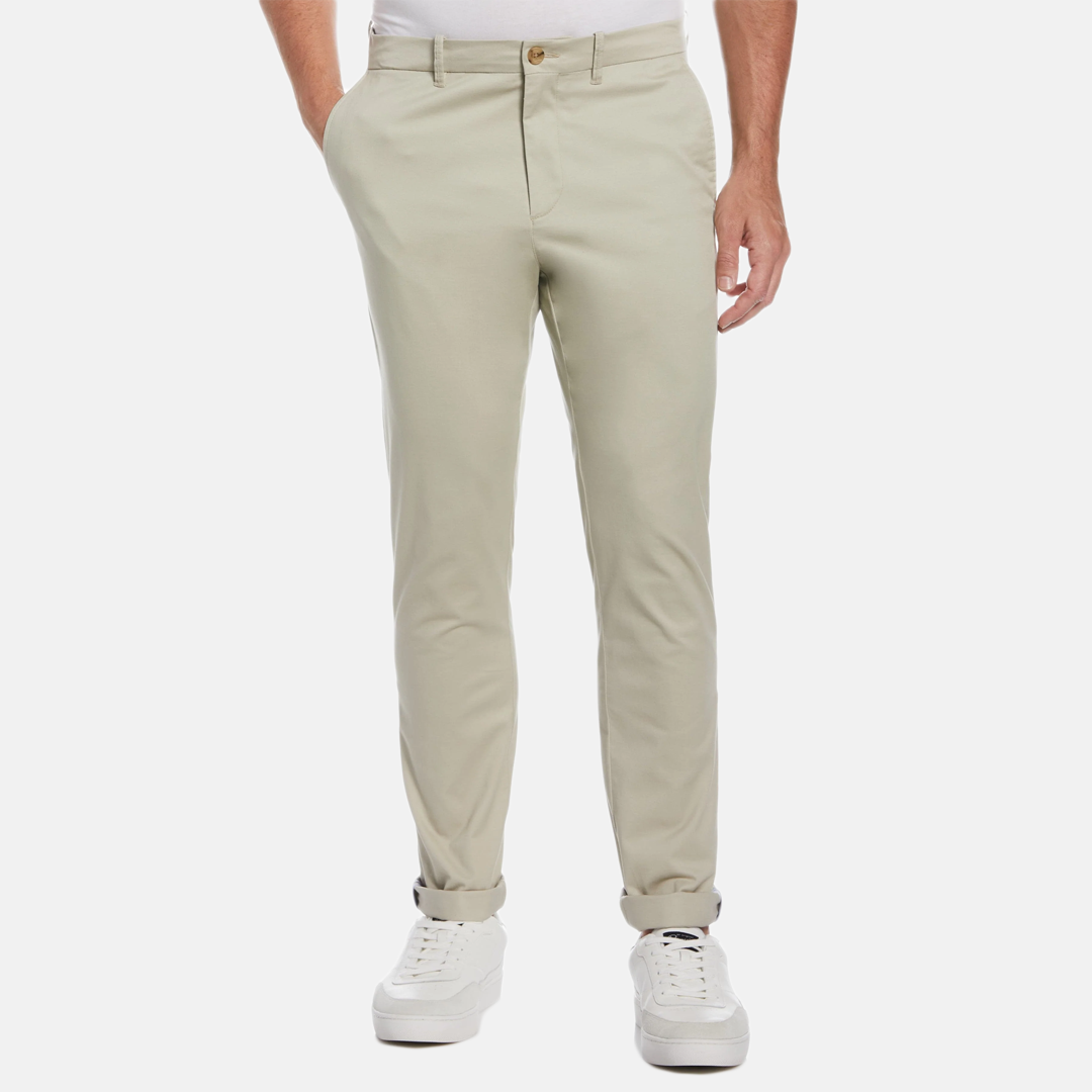 Pantalon Basico Liso Twill Chino Beige