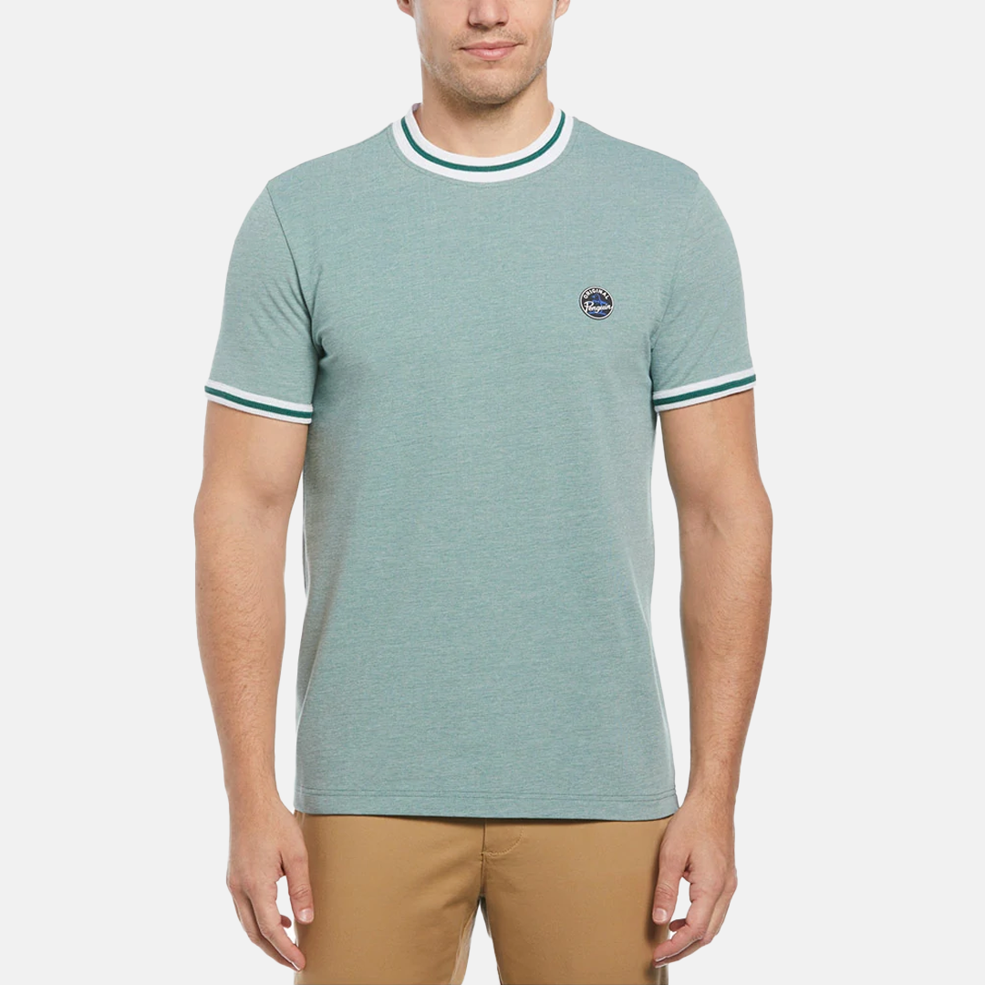 Camiseta Penguin Pique Manga Corta Verde