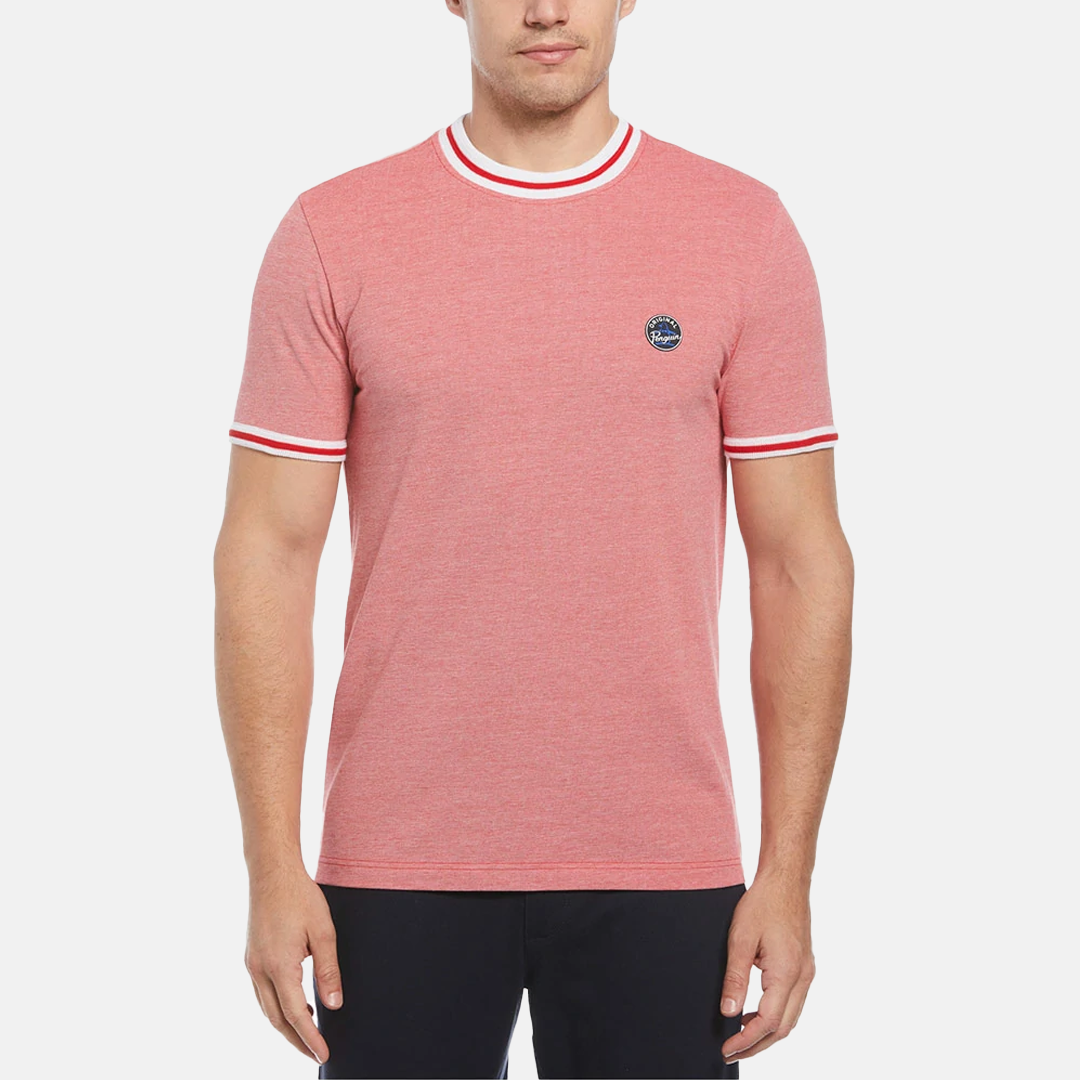 Camiseta Penguin Pique Manga Corta Roja