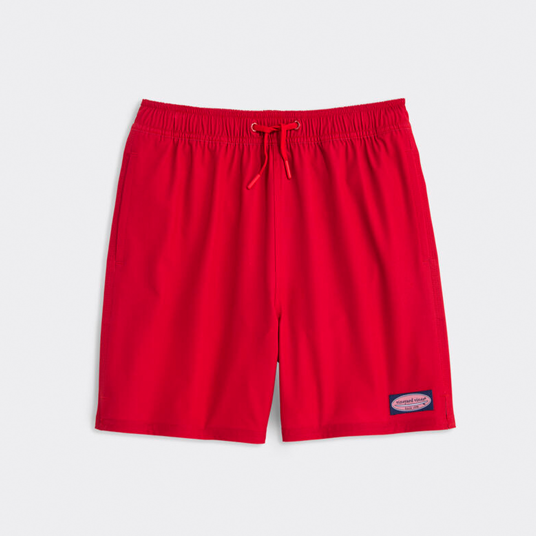 Calzoneta Vineyard Boys' Printed Chappy Swim Trunks