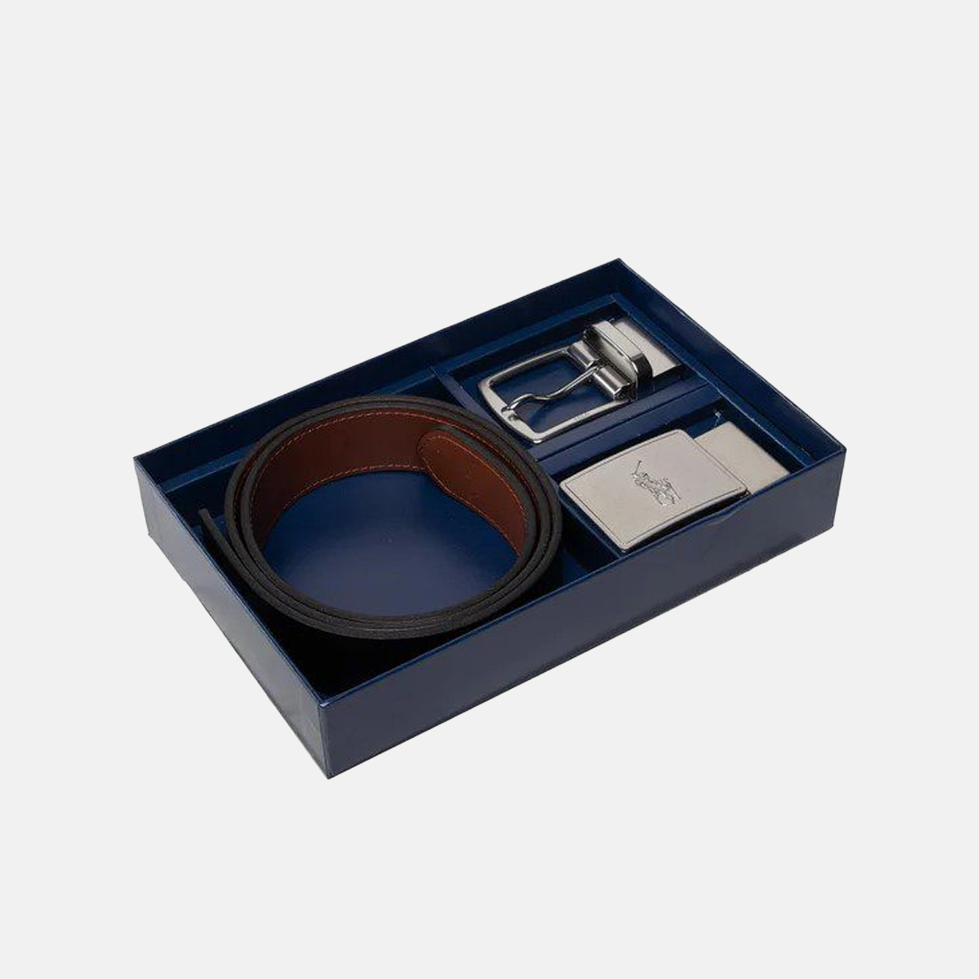 Correa Polo Ralph Lauren Kit de regalo Marrón/Negro