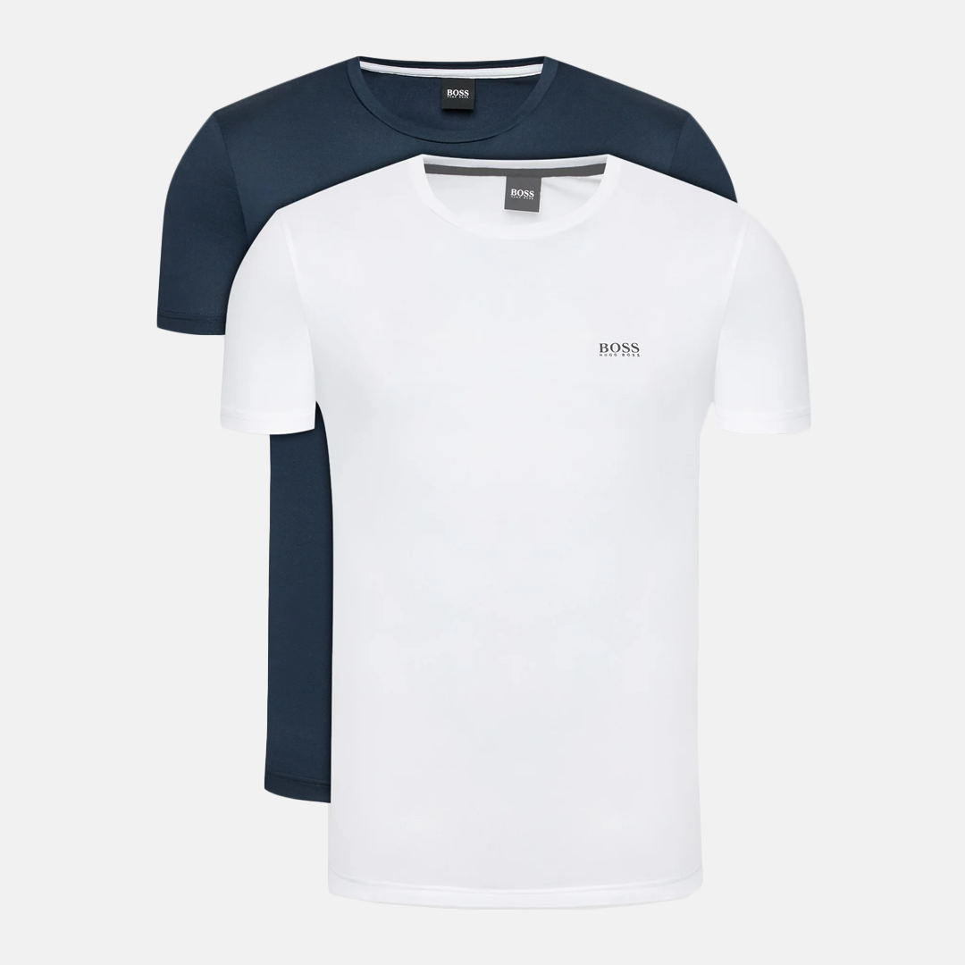 Camiseta Int C/R 2pz - BOSS Open Navy y Blanco