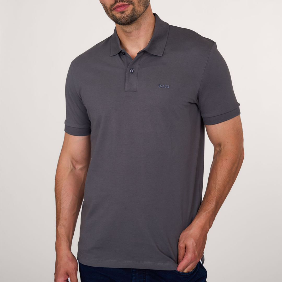 Camisa BOSS Polo Shirt Parlay - Medium Grey