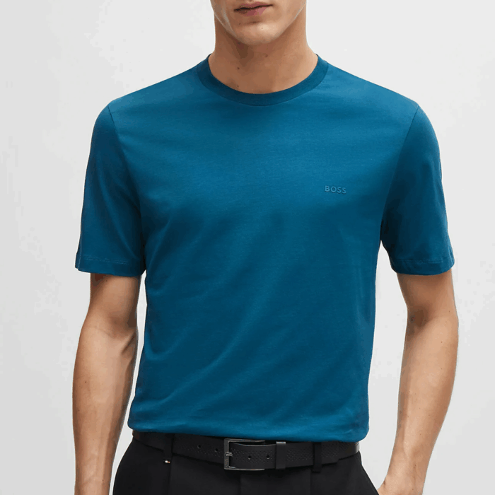Camisa BOSS Remera regular Fit en algodón - Open Blue