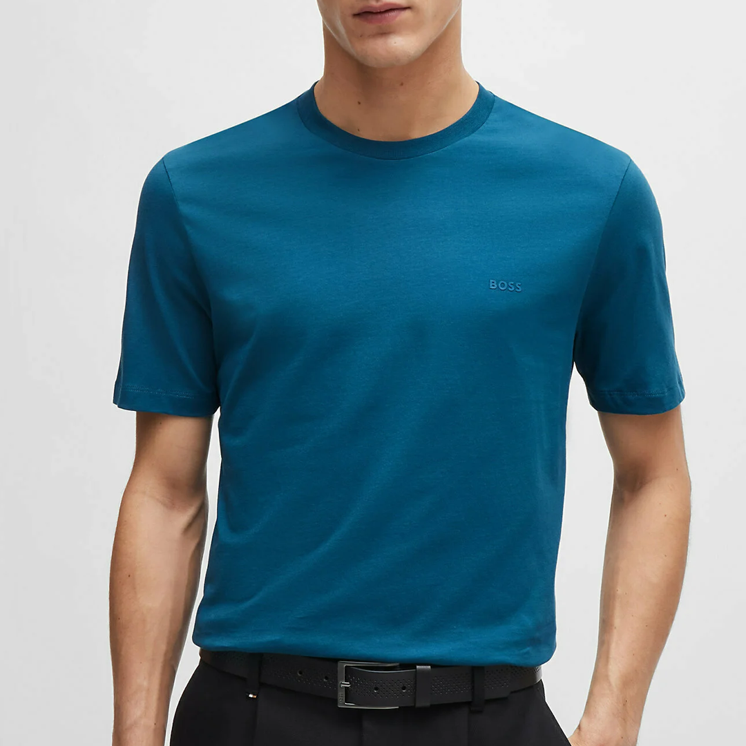 Camisa BOSS Remera regular Fit en algodón - Open Blue