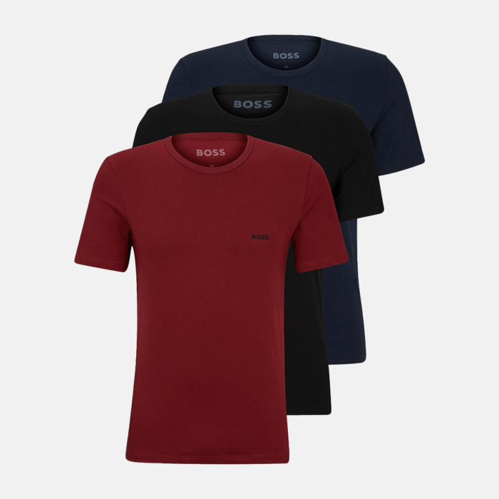 Camiseta Int C/R 3pz - BOSS Open Rojo, Negro y Navy