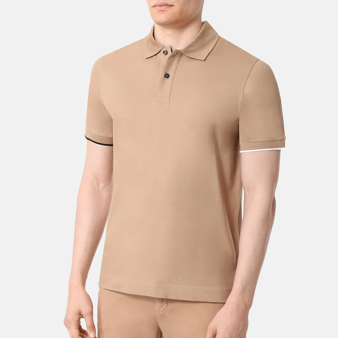 Camisa BOSS Polo de Algondón Shirt Medium Beige