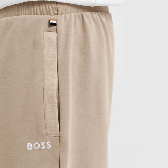 Pantalón Corto BOSS de algodón Dark beige - Imagen 2