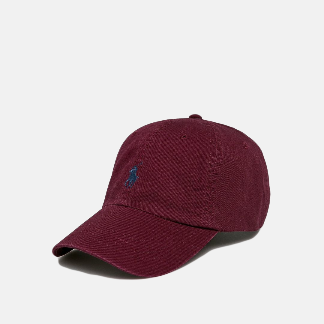 Gorra Polo cap with all over pony logo in Classic Wine