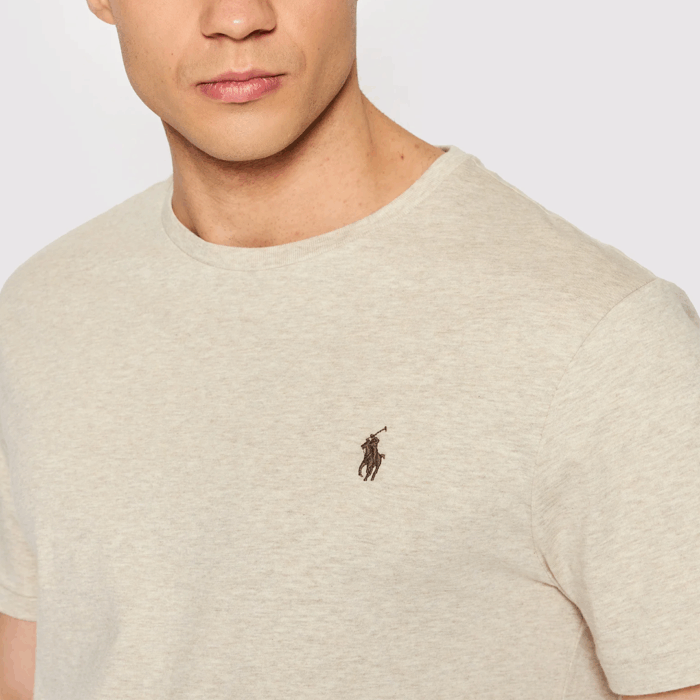 Camiseta Polo Custom Slim Fit Jersey Crewneck T-Shirt - Dune - Imagen 2