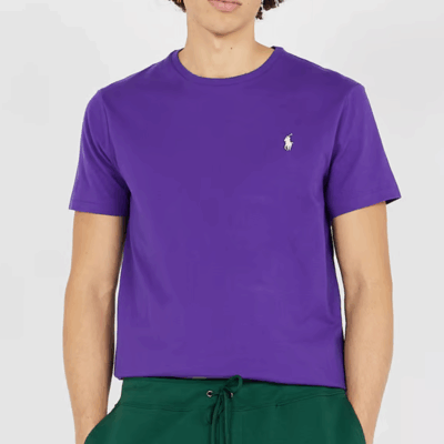 Camiseta Polo Custom Slim Fit Jersey Crewneck T-Shirt - Purple