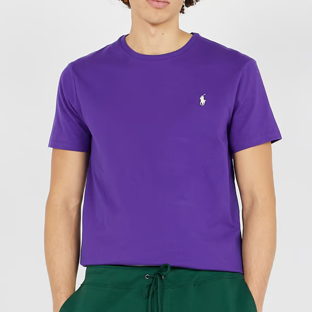 Camiseta Polo Custom Slim Fit Jersey Crewneck T-Shirt - Purple