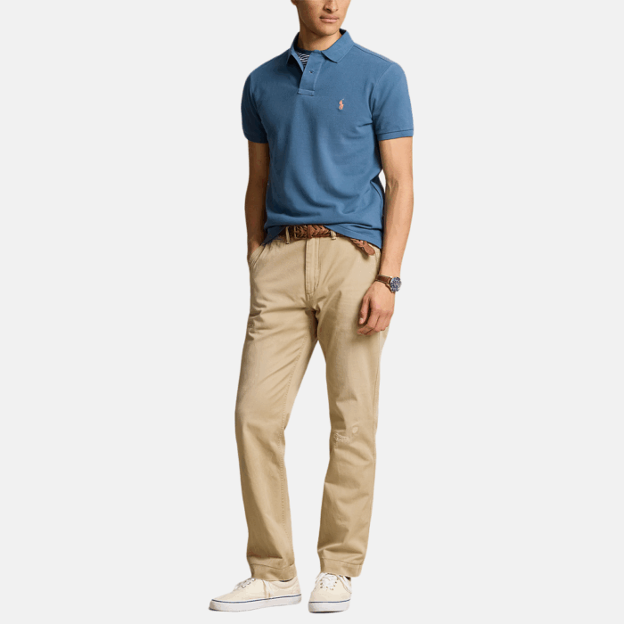 Camisa Polo Ralph Lauren Slim Fit Mesh Clancy Blue - Imagen 4