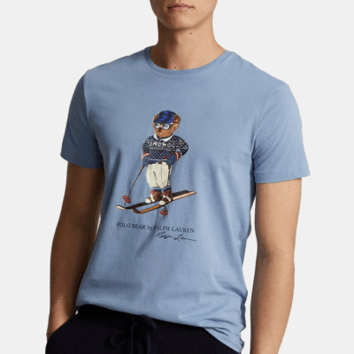 Camiseta classic fit jersey t-shirt - Polo Bear LightBlue
