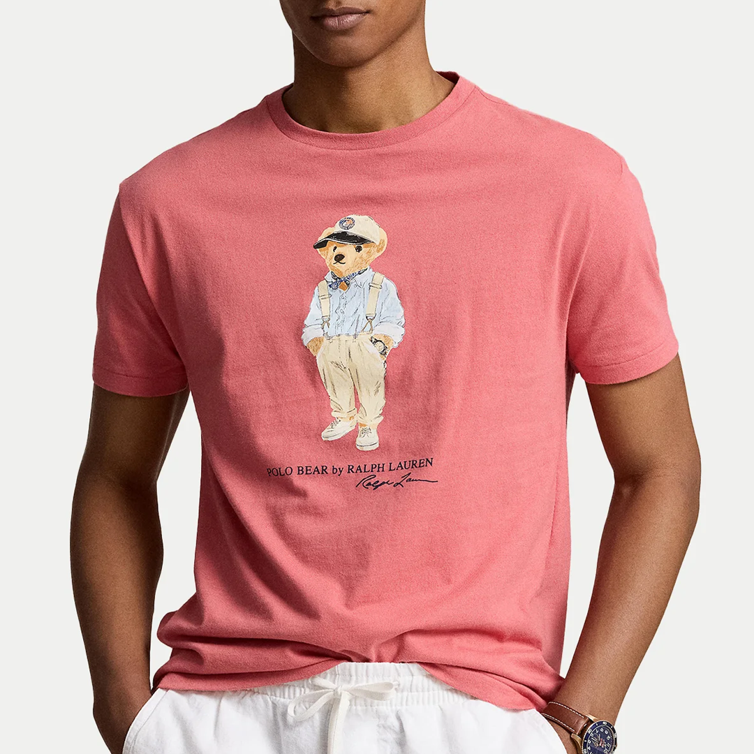 Camiseta classic fit jersey t-shirt - Polo Bear Red