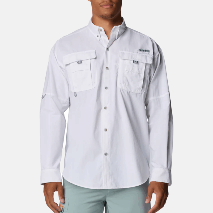 Camisa M/L Columbia BAHAMA II L/S SHIRT White