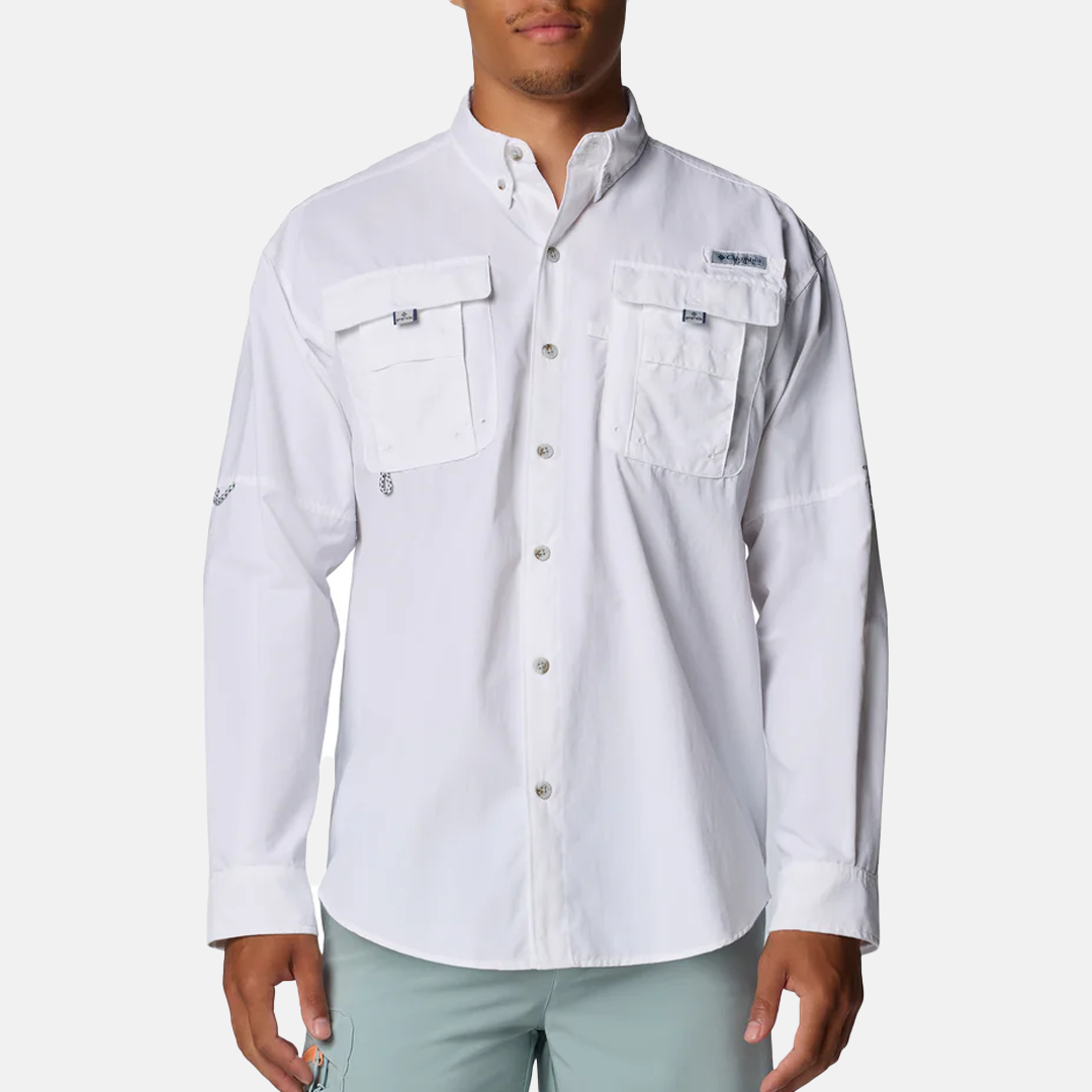 Camisa M/L Columbia BAHAMA II L/S SHIRT White