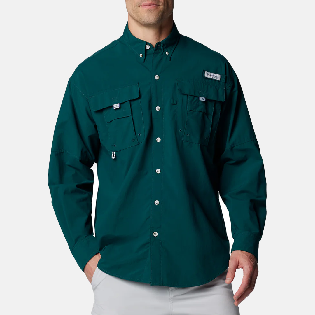 Camisa M/L Columbia BAHAMA II L/S SHIRT Midnight Teal