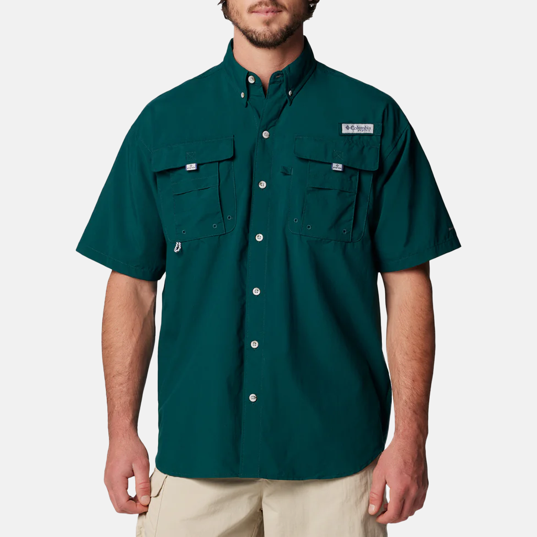 Camisa M/C Columbia BAHAMA II S/S SHIRT Dark Green