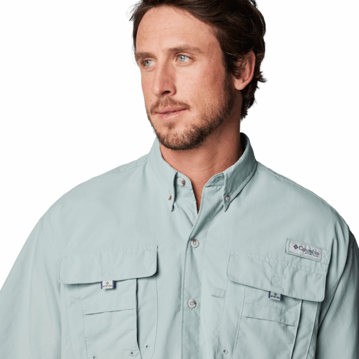 Camisa M/C Columbia BAHAMA II S/S SHIRT Azul Claro - Imagen 3