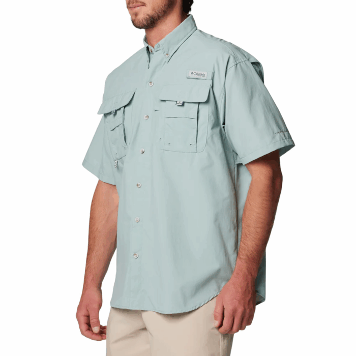 Camisa M/C Columbia BAHAMA II S/S SHIRT Azul Claro - Imagen 2