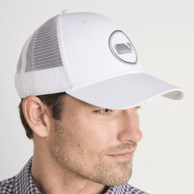 Gorra  VY Whale Dot Performance Trucker Hat White