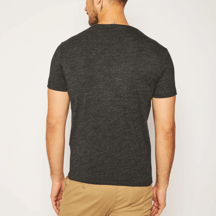 Camiseta POLO M/C Slim Fit Black Marl Heather - Imagen 3
