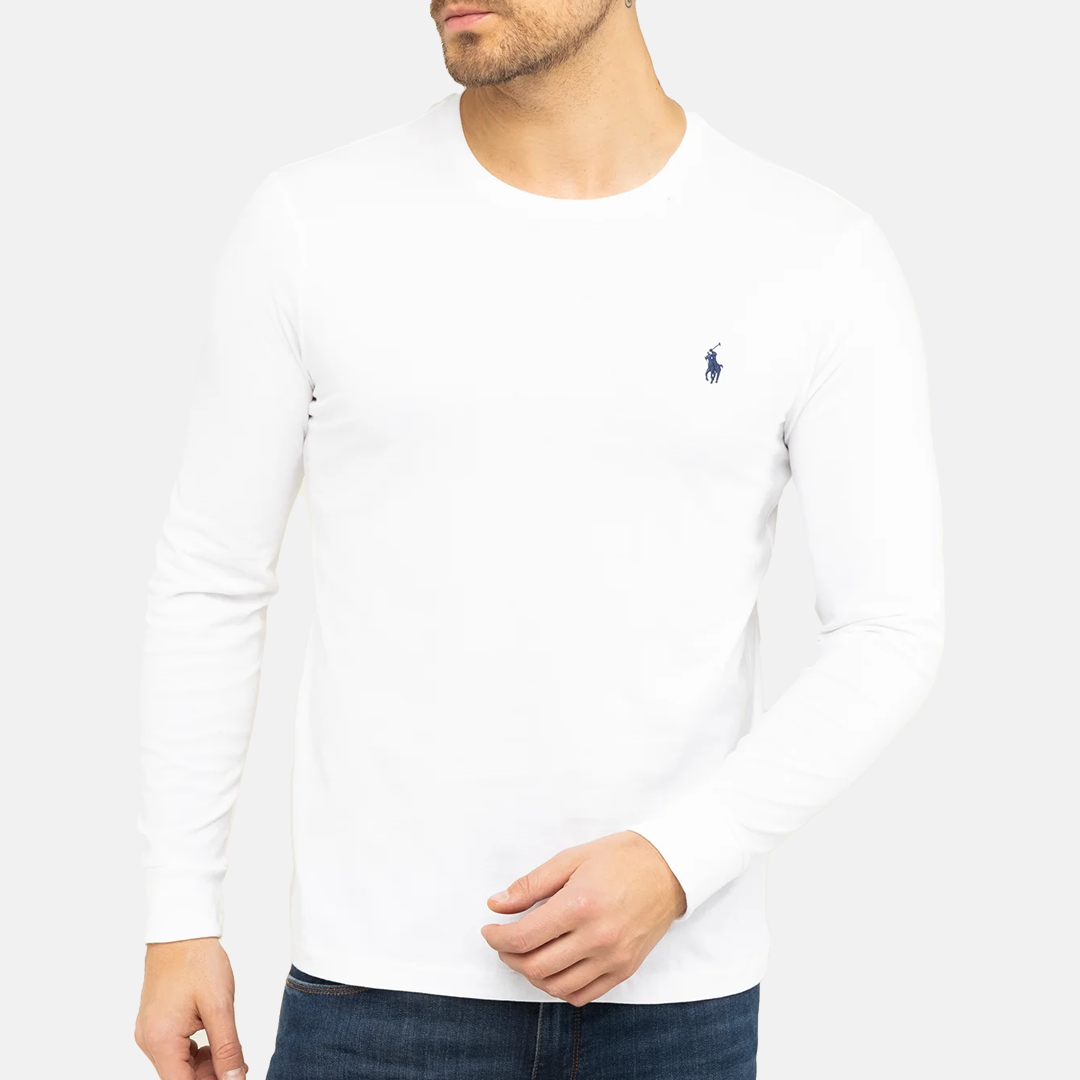 Camiseta Manga Larga POLO White