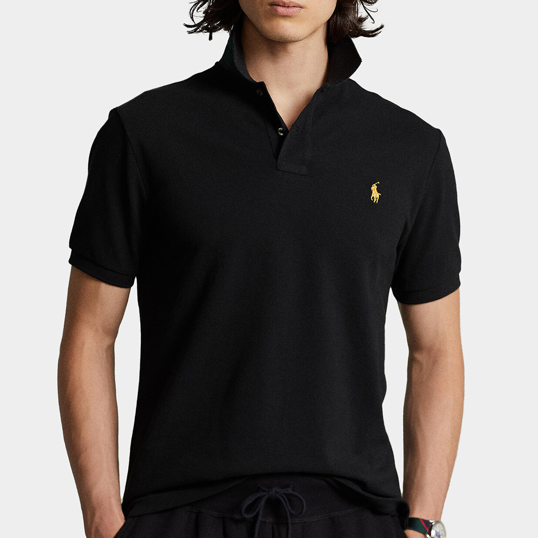 Camisa Sport Polo M/C KNIT VINTAGE BLACK