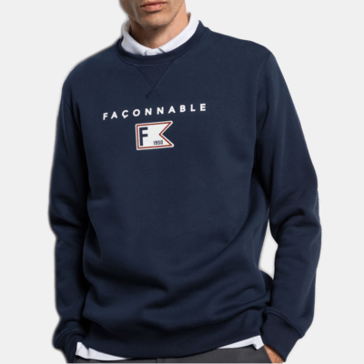 Sueter M/L Facconable FRONT FLAG SWEAT Navy