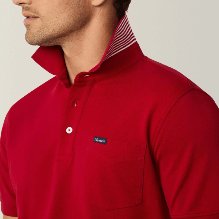 Camisa Polo Facconable polo pima fit regular Red - Imagen 3