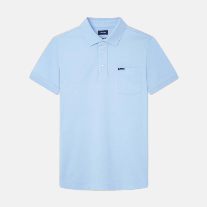 Camisa Polo Facconable polo pima fit regular Light Blue - Imagen 2