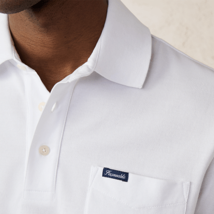 Camisa Polo Facconable polo pima fit regular White - Imagen 2