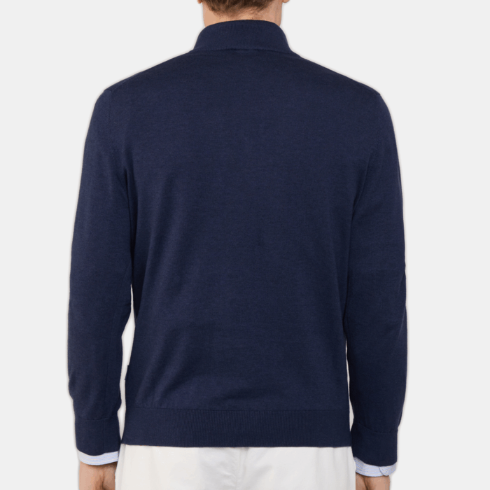 Camisa Polo Facconable half zip jumper Navy - Imagen 2