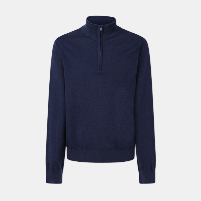 Camisa Polo Facconable half zip jumper Navy - Imagen 4
