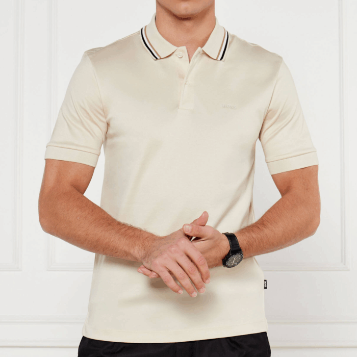 Camisa tipo polo BOSS - Penrose 01 Open White