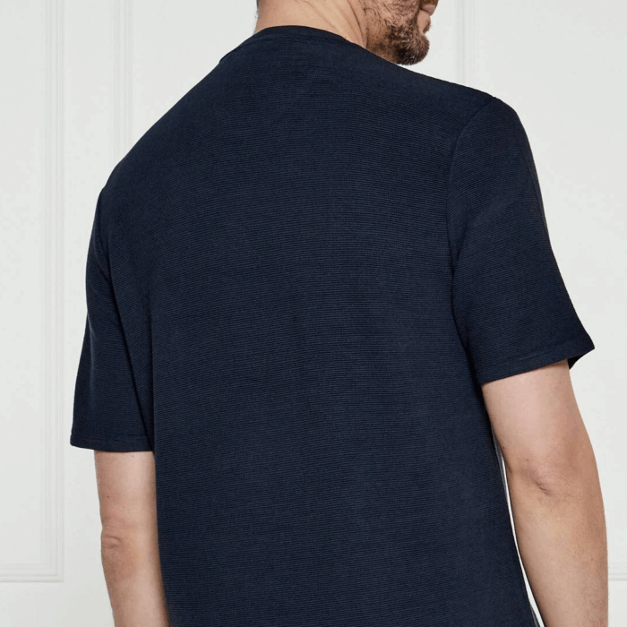 Camiseta BOSS Algodón - T-shirt rib Navy - Imagen 2